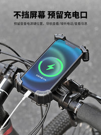 Bicycle Phone Mount Shockproof Handlebar Stem Navigation Holder for Mountain Road Bikes