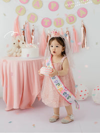 Baby Girl's First Birthday Party Dress-Up Set for Photography and Events
