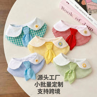 Plaid Pet Bandana Scarf for Small Dogs and Cats, Multi-color Options
