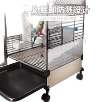 Large Bird Cage for Parrots Cockatiels Mynah Birds Peony Birds Splash-Proof Home Breeding Villa