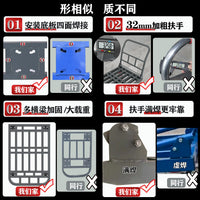 Heavy-Duty Foldable Platform Cart with Steel Pipe Frame and Mute Wheels