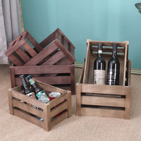 Vintage Wooden Storage Crate Decorative Display Box