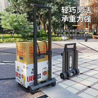 Foldable Hand Truck Dolly Cart with Wheels for Luggage, Shopping, and Moving