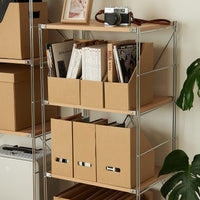 Multi-layer Kraft Paper Drawer Organizer for A4 Documents and Office Supplies
