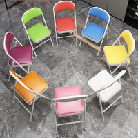 Foldable Backrest Chair for Home Office Meetings and Study