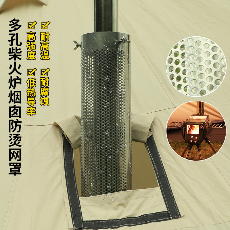 Stainless Steel Chimney Anti-Scald Mesh Guard for Wood Stoves