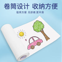 Kids' Drawing Paper Roll, Extra Long Art Paper for Toddlers, Mess-Free Wall-Friendly Painting Canvas