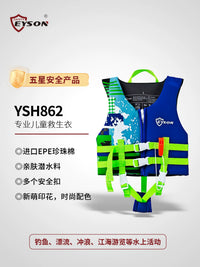 Eyson Professional Kids Life Vest with Whistle and Crotch Strap for Swimming and Water Safety