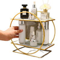 Luxury Multi-layer Bathroom Countertop Organizer Shelf for Cosmetics and Toiletries