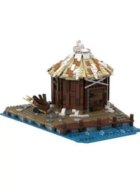 XLmocs Viking Tribe Storage Hut Building Blocks Set, 1150 Pieces