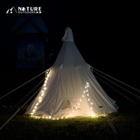 Luxury Cotton Canvas Pyramid Tent for Outdoor Camping and Glamping