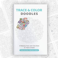 Cartoon Coloring Book for Kids & Adults, Funny Watercolor Graffiti Painting Book