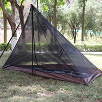 Outdoor Mosquito Net Tent Portable Trapezoidal Canopy for Camping and Patio