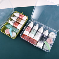Travel Portable Vacuum Pump Bottle Set for Lotions and Sprays, Refillable Cosmetic Containers
