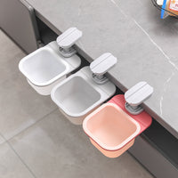 Multifunctional Desktop Rotating Trash Can Mini Storage Box for Kitchen Countertops