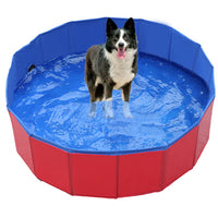 Foldable Pet Swimming Pool for Dogs and Cats, Portable Wading Pool for Bathing and Play