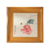 American Retro Square Photo Frame New Chinese Style Calligraphy Picture Frame Wall Hanging Tabletop Decor