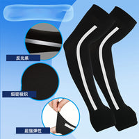 Cycling Club Reflective Cooling Sun Protection Arm Sleeves for Outdoor Activities