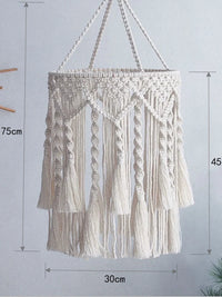 Bohemian Woven Pendant Light Shade for DIY Fixture Replacement, Decorative Lampshade for Living Room & Dining Room
