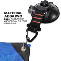 Car Tent Suction Cup Anchor with Rotating Hook for Outdoor Travel