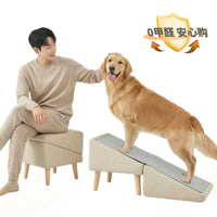 Womia Pet Ramp Stairs for Dogs - Silicone Anti-Slip Steps for Bed and Sofa Access