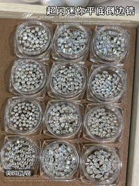 Zircon Nail Art Rhinestones Flat-Bottomed Mini Teardrop Heart Pigeon Egg Nail Diamonds