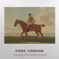 European Vintage Equestrian Art Print Canvas for Office Home Wall Decor