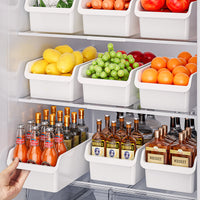 Refrigerator Organizer Bins Clear Drawer-Type Food Storage Containers for Fridge Freezer