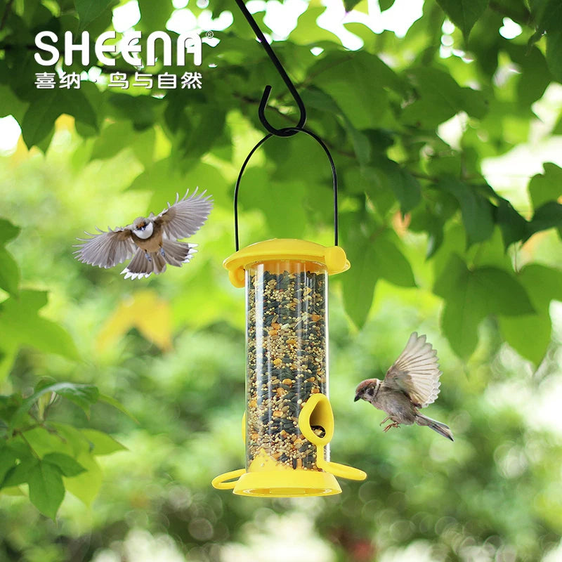 Outdoor Wild Bird Feeder for Grains - Yard & Villa Bird Feeding Station