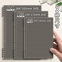 B5/A5 Detachable Coil Notebook for Students, Thickened Loose-Leaf Ring Binder