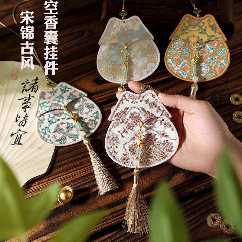Chinese Style Brocade Sachet Pendant Empty Bag for Aromatherapy and Charms