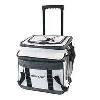 36L Portable Cooler Warmer with Wheels, Dual-Use for Car Camping Outdoor Picnics