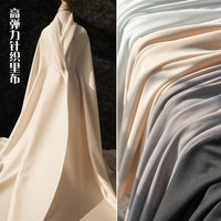 High-Elastic Knit Lining Fabric for Dresses, Hanfu and Skirts, Sheer-Blocking Inner Lining
