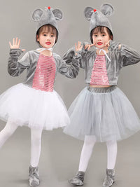 Kids' Mouse Costume for Stage Performances and Dance