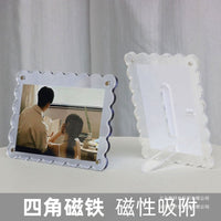 Acrylic Magnetic Photo Frame for Instax and Small Prints, Clear Display Stand