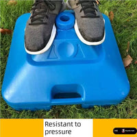 Outdoor Umbrella Base, Heavy-Duty Water-Filled Plastic Stand, Prevents Umbrella from Falling