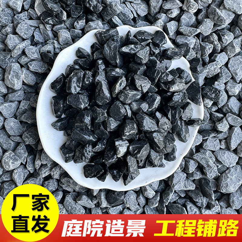 Black/Dark Grey Washed Gravel for Landscaping and Paving