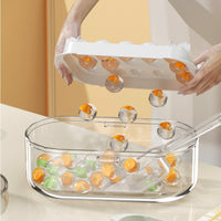 Stackable Ice Cube Tray with Lid and Storage Bin, Food-Grade Ice Ball Maker for Summer Drinks