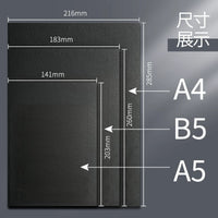 16K Kraft Paper Notebook Set - A4/B5 Lined, Grid, Blank, or English Pages (10-Pack)
