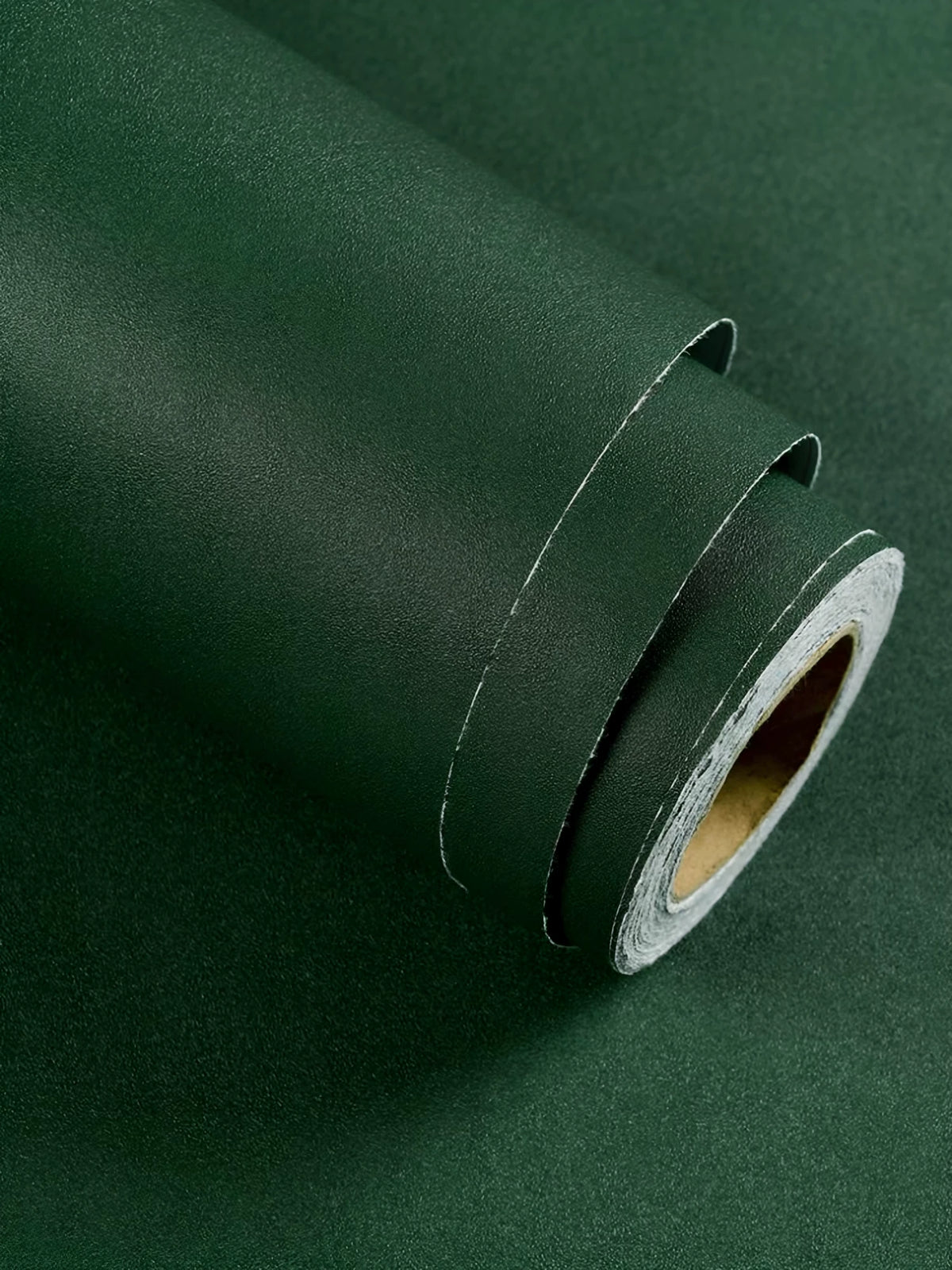 Self-Adhesive Matte Green Wallpaper for Living Room & Bedroom - Waterproof & Moisture-Proof