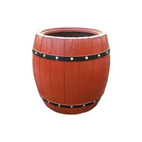 Faux Wood Concrete Planter Box for Garden and Landscape