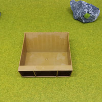 Miniature Military Building Model for Dioramas and Dollhouses