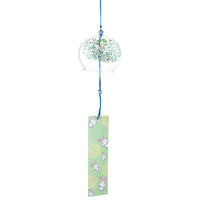 Japanese Style Glass Wind Chime with Rabbit Design, Creative Gift for Home Decor