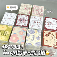 Ins Style Greeting Cards with Envelopes, Birthday & Celebration Message Cards, 20-Pack