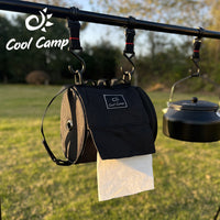 Outdoor Camping Roll Paper Holder Portable Tissue Dispenser Bag for Picnic and Hanging