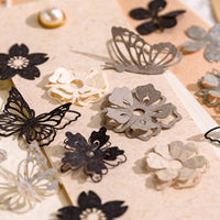 Momo Hollow Floral Material Pack for DIY Scrapbooking & Journal Decoration