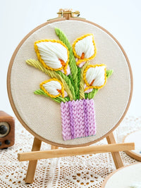 DIY Embroidered Hydrangea Bouquet Craft Kit for Adults
