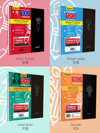 KAISA Inspiration Series A4 Notebook, Thickened Tearable Vintage Subject Book for Students, Large Coil Bound