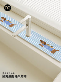 Diatomaceous Earth Faucet Absorbent Mat for Kitchen and Bathroom Sinks
