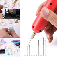 Mini USB Electric Drill Kit for DIY Jewelry Crafting and Doll Accessories
